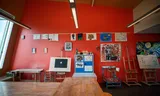 De kunstruimte van Transferium Jeugdzorg, De Vork 16, in Heerhugowaard.
