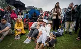 Het Oosterpark in Amsterdam tijdens de toespraak van koning Willem-Alexander over het slavernijverleden. Foto: Olivier Middendorp 