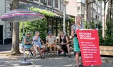 Op vier plekken in Nijmegen worden de namen voorgelezen van alle 64.000 slachtoffers die zijn omgekomen in Palestina.  Foto Eric Brinkhorst 