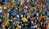 Een markt in Bangalore, eind oktober.