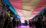 De transmars in Taipei in 2023.   Foto I-Hwa Cheng/AFP